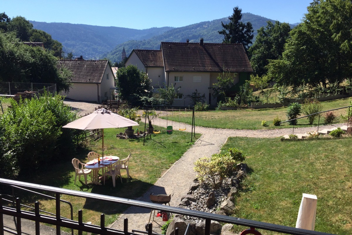 du balcon vu sur le jardin et le Obersolbeg