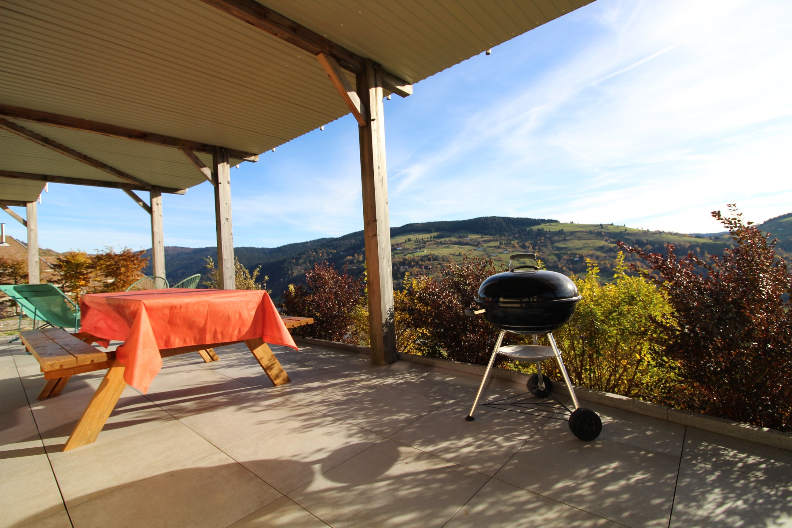 Terrasse - Gîte Au Camp de Base à La Bresse