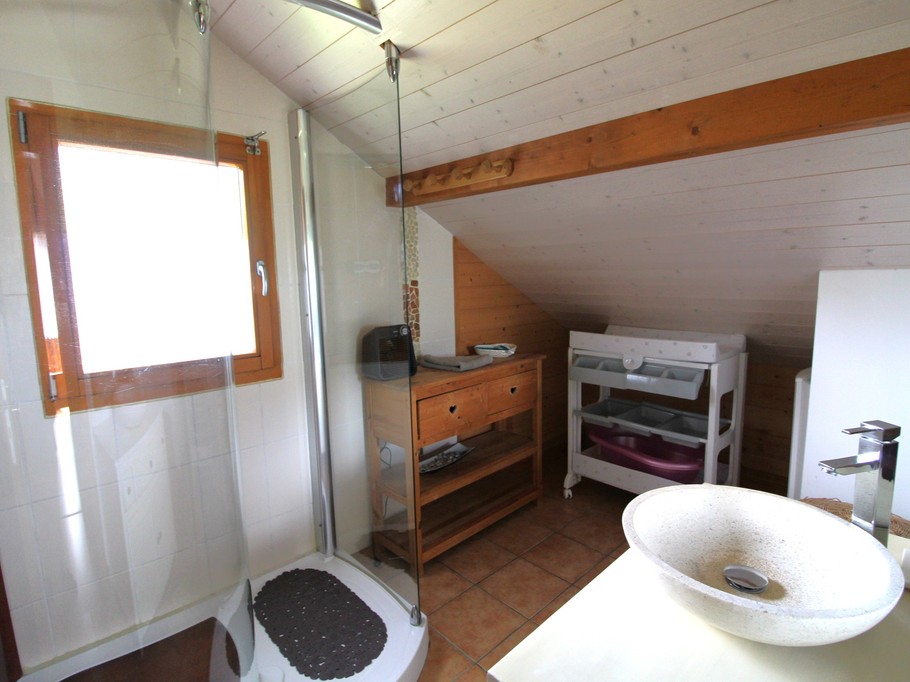 Salle d'eau - Chalet familial Mauselaine - Séjour nature au cœur des Vosges