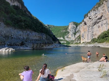 Baignade en rivière