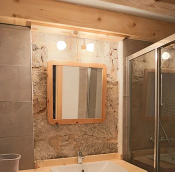 La salle d'eau - Chambre Chalet à la ferme à Cornimont