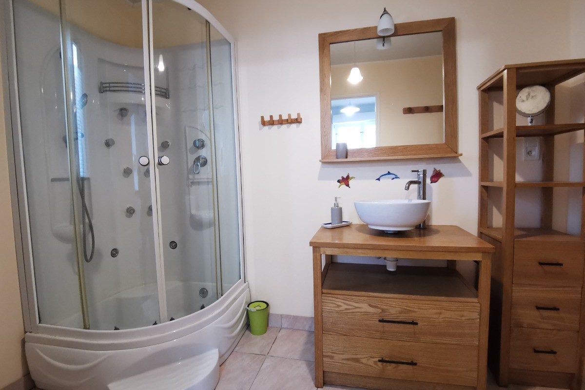 Salle d'eau avec WC au rdc