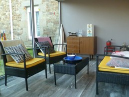 Salon de jardin dans veranda