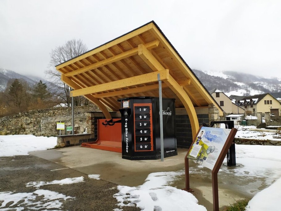 Station de lavage pour vélos à Arrens-Marsous