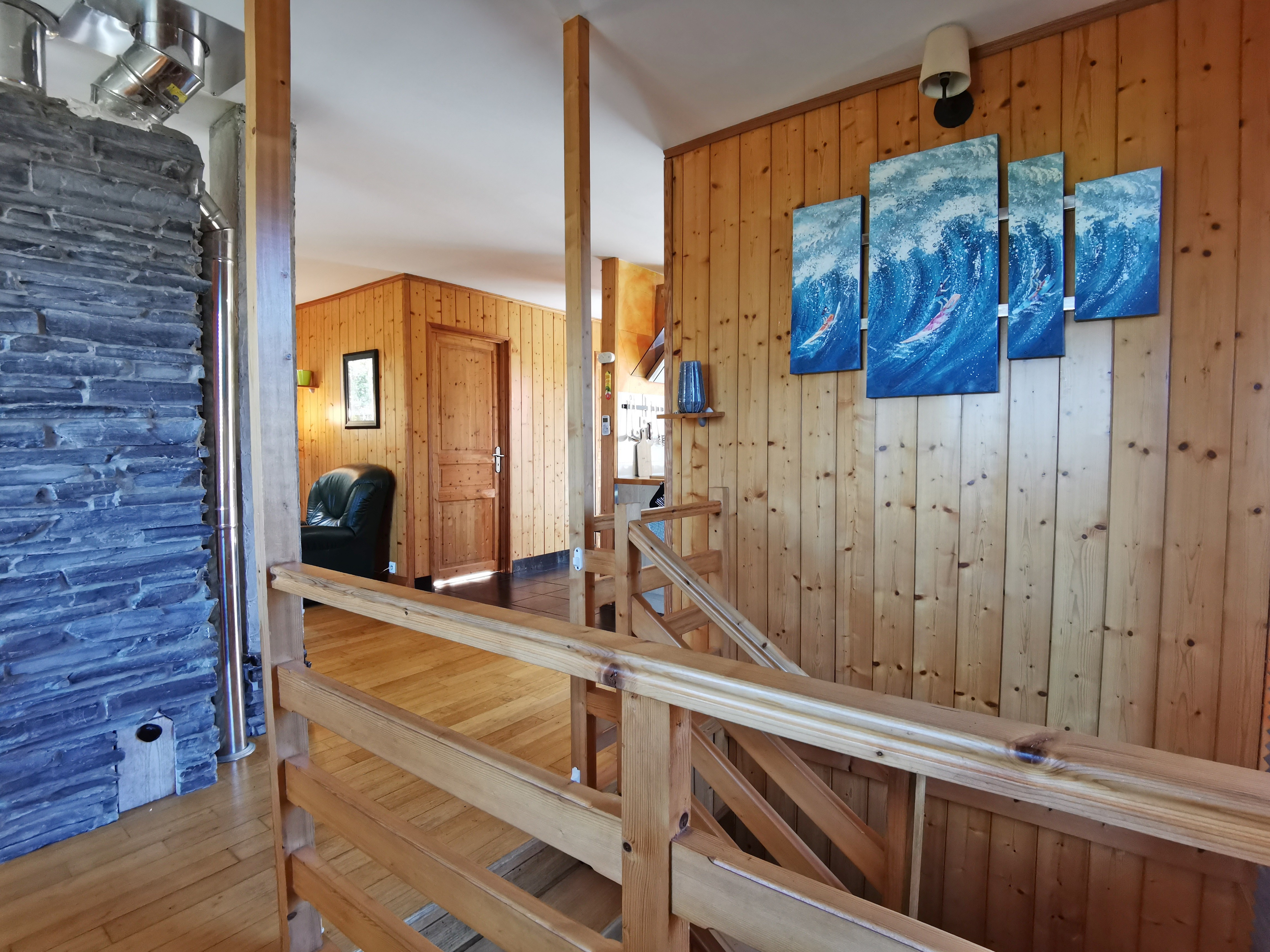 accès aux chambres en rez de jardin