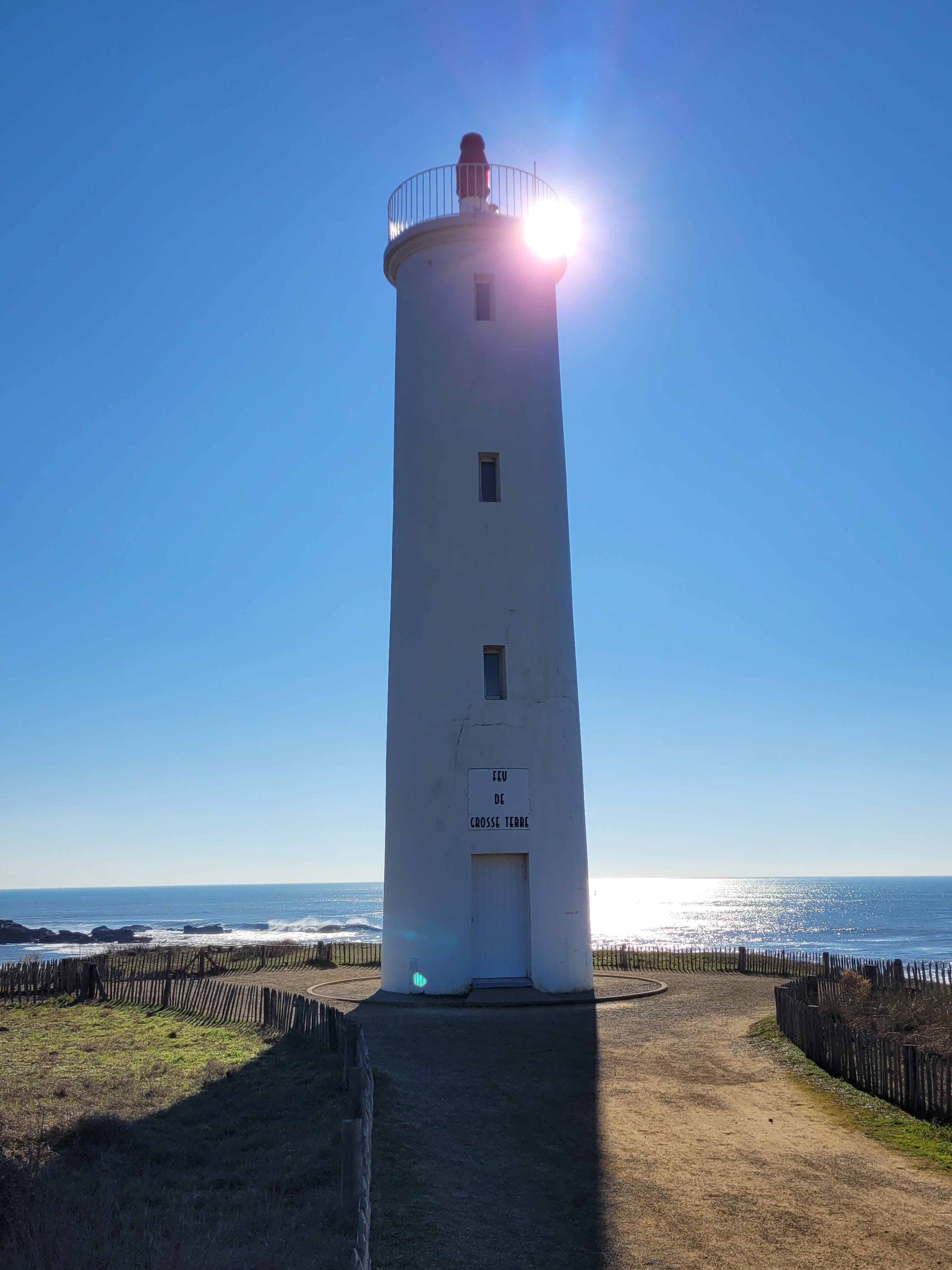 Le phare de grosse Terre sur la corniche Vendéenne
