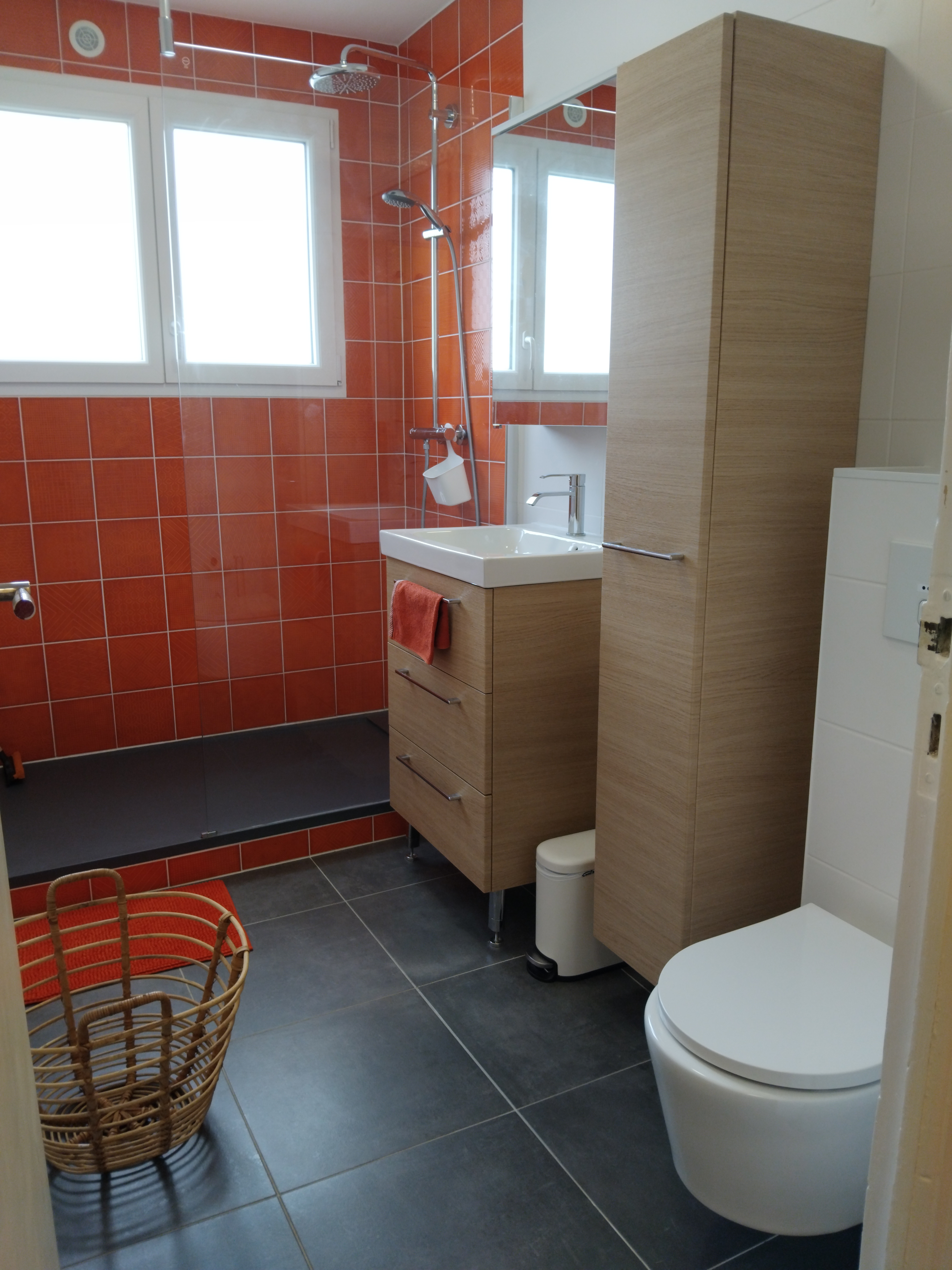 SDE-WC avec douche à l'italienne