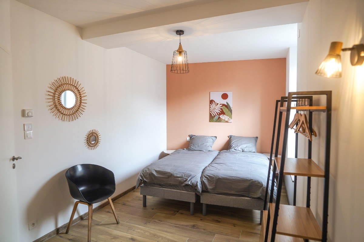 Chambre Sarahoui à l'étage - 2 lits 90*200 - possibilité de faire un lit en 180