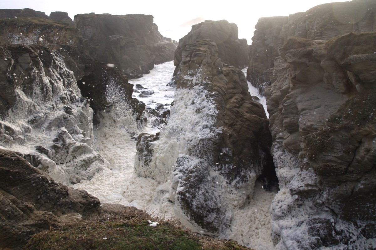 Tempête sur la côte sauvage