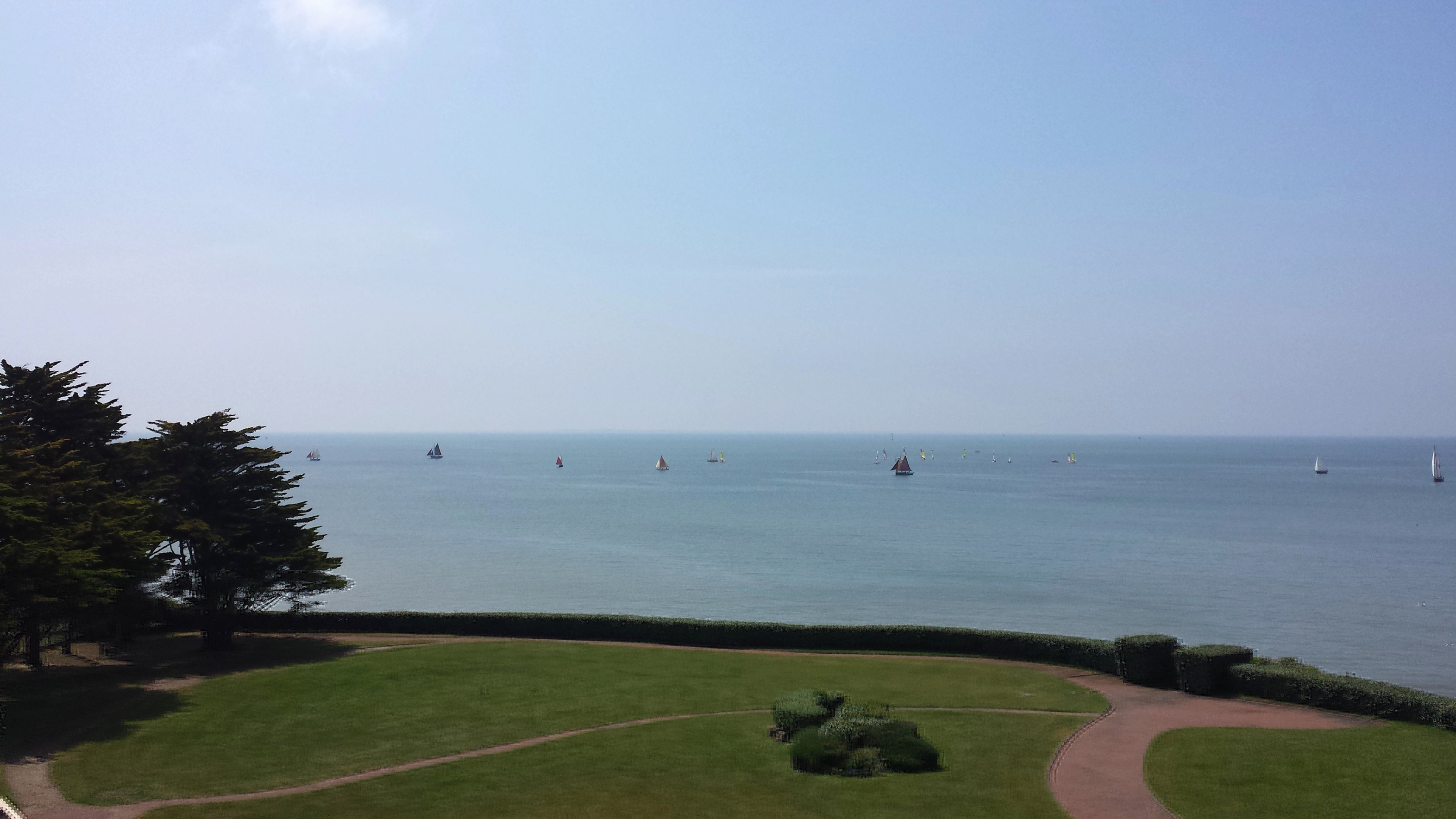 Park and sea view