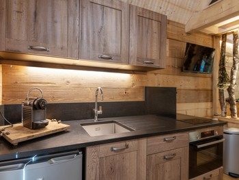 Cuisine équipée - Lodge romantique - Les Jolis Chalets