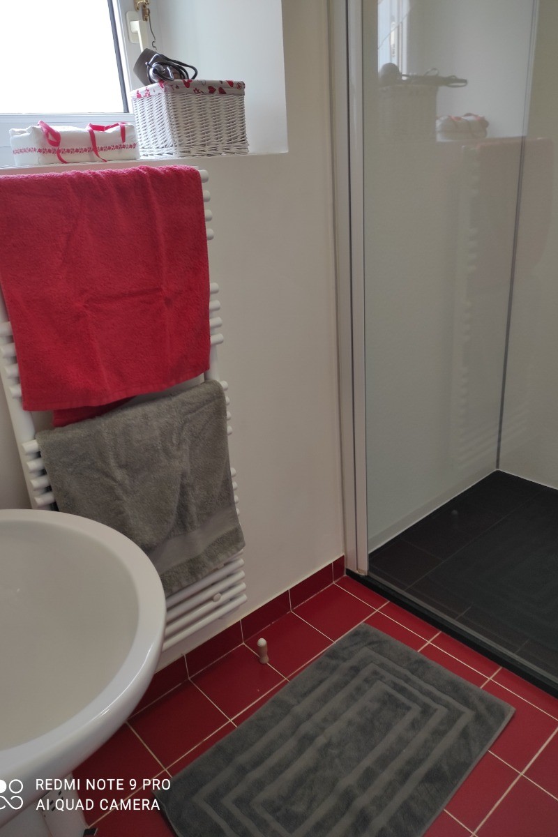 Douche à l'italienne au rez-de-chaussée