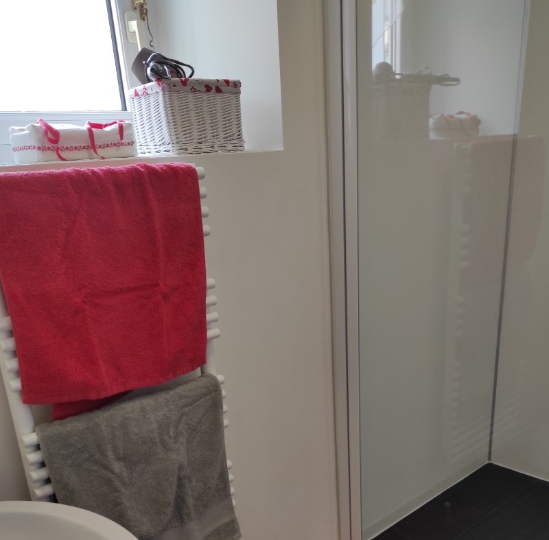 Douche à l'italienne au rez-de-chaussée