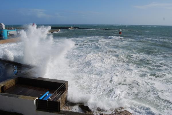 la tempête vue de l'appartement
