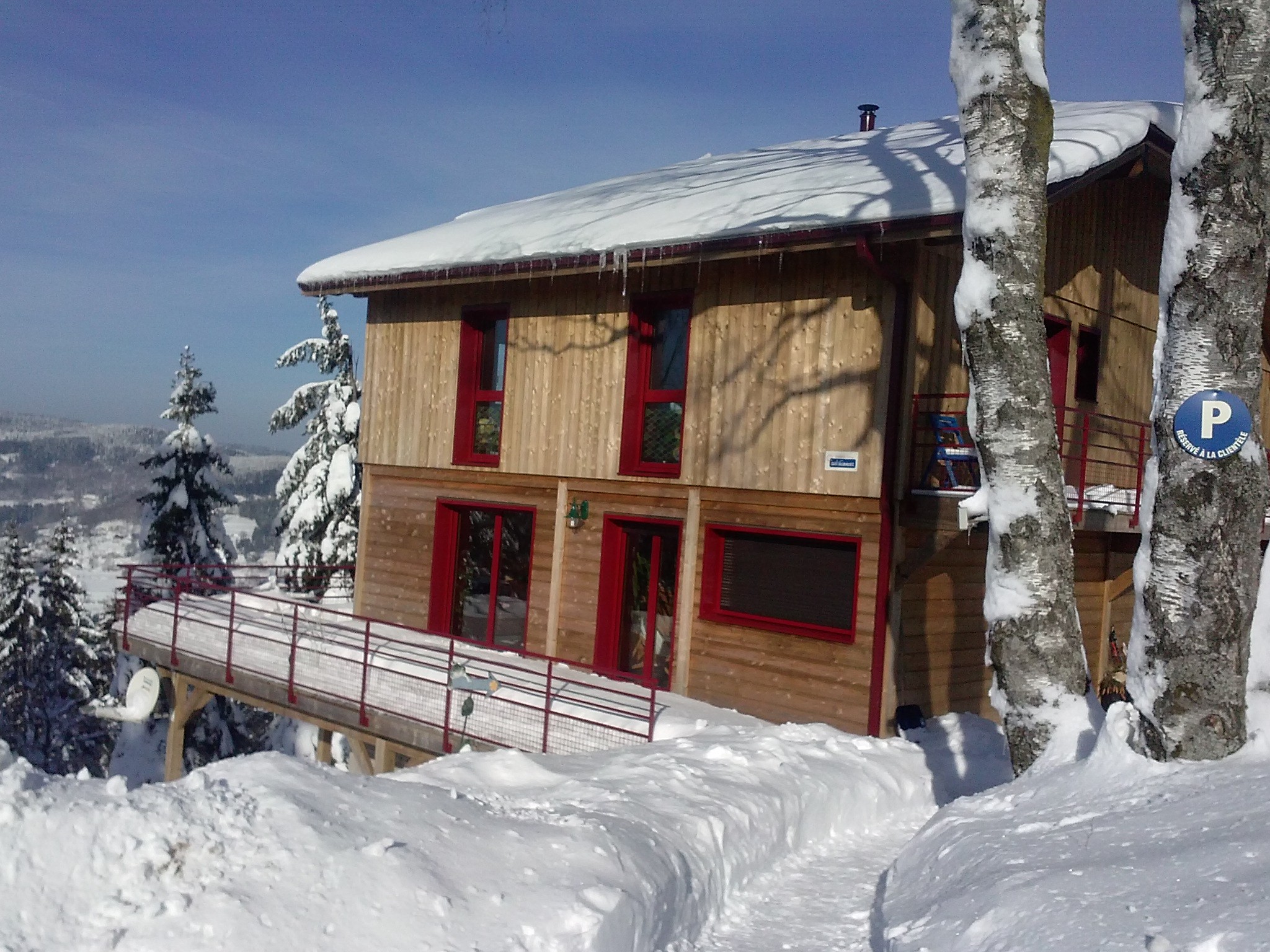 Chalet en hiver
