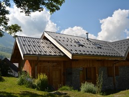 Chalet vue en été