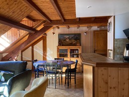 Dining area with china cabinet nearby