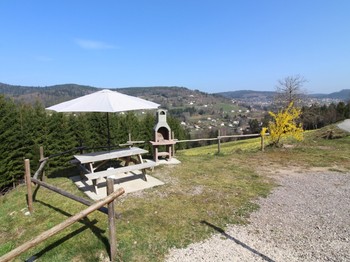 la vue sur les villages : La Forge et Le Tholy