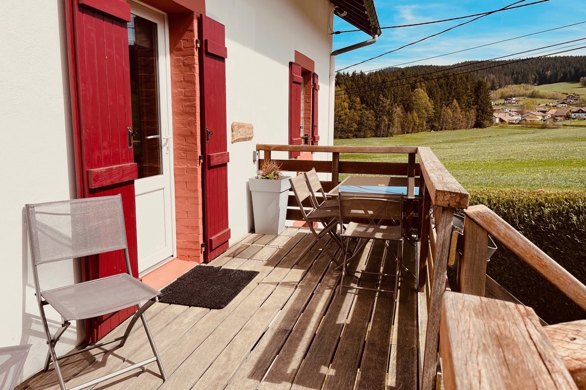 Salon de jardin sur le balcon