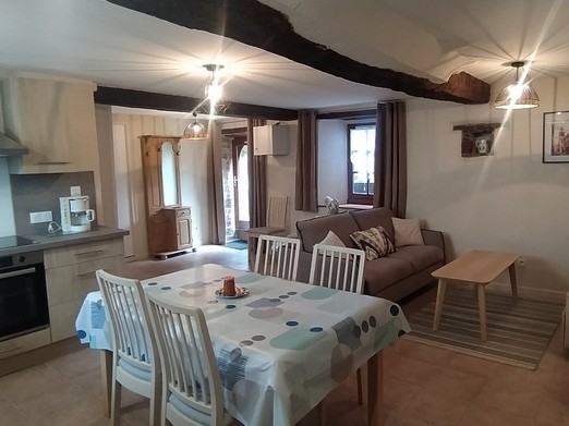 Location, Dinan, Appartement, 4 personnes, cité médiévale, vue salon