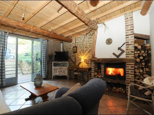 Chalet-style living room...