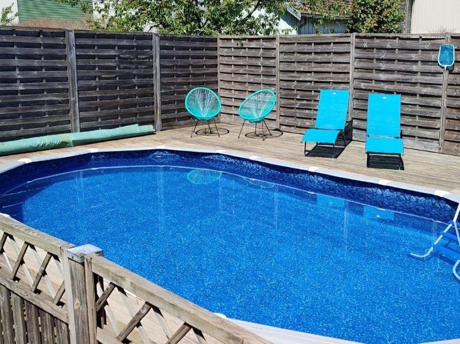 Piscine privée extérieur - Gîte du Pré Forestier