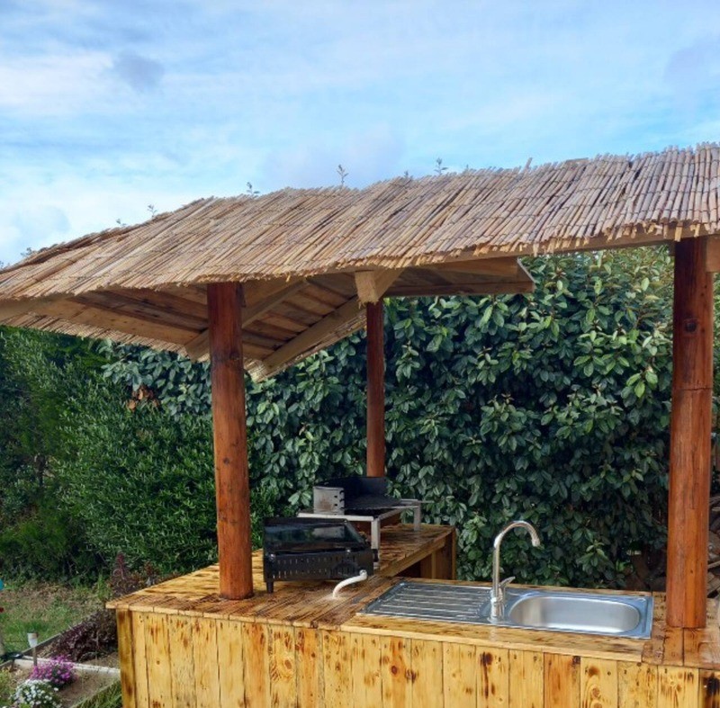 cuisine d'été extérieure