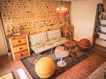 Le salon/bibliothèque
Crédit photo Armel VRAC