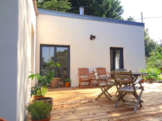 Jacob, Clévacances, location, Plouha, vue extérieure de la maison, terrasse