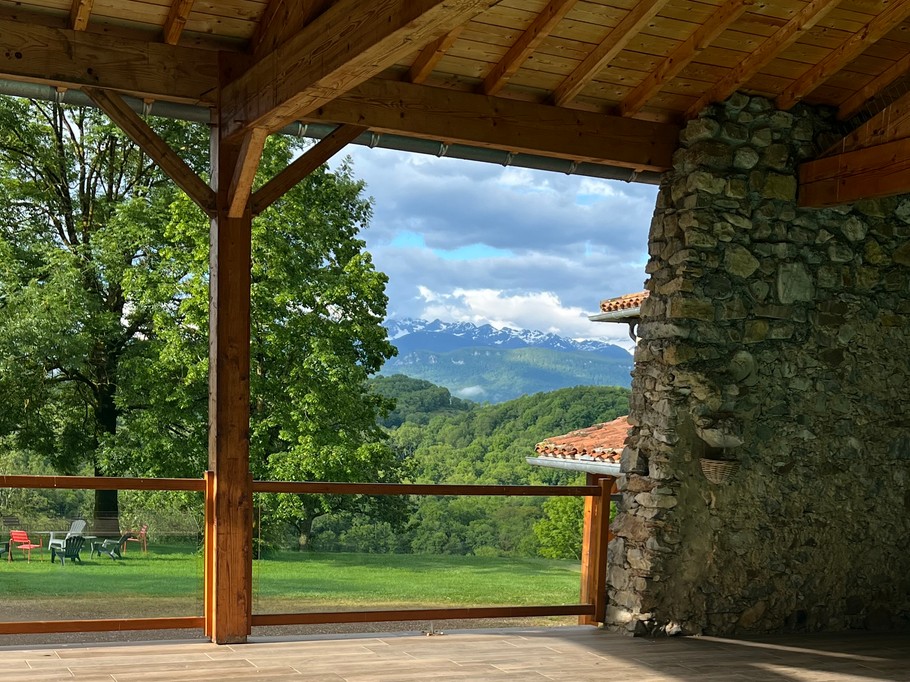 Vue depuis piscine