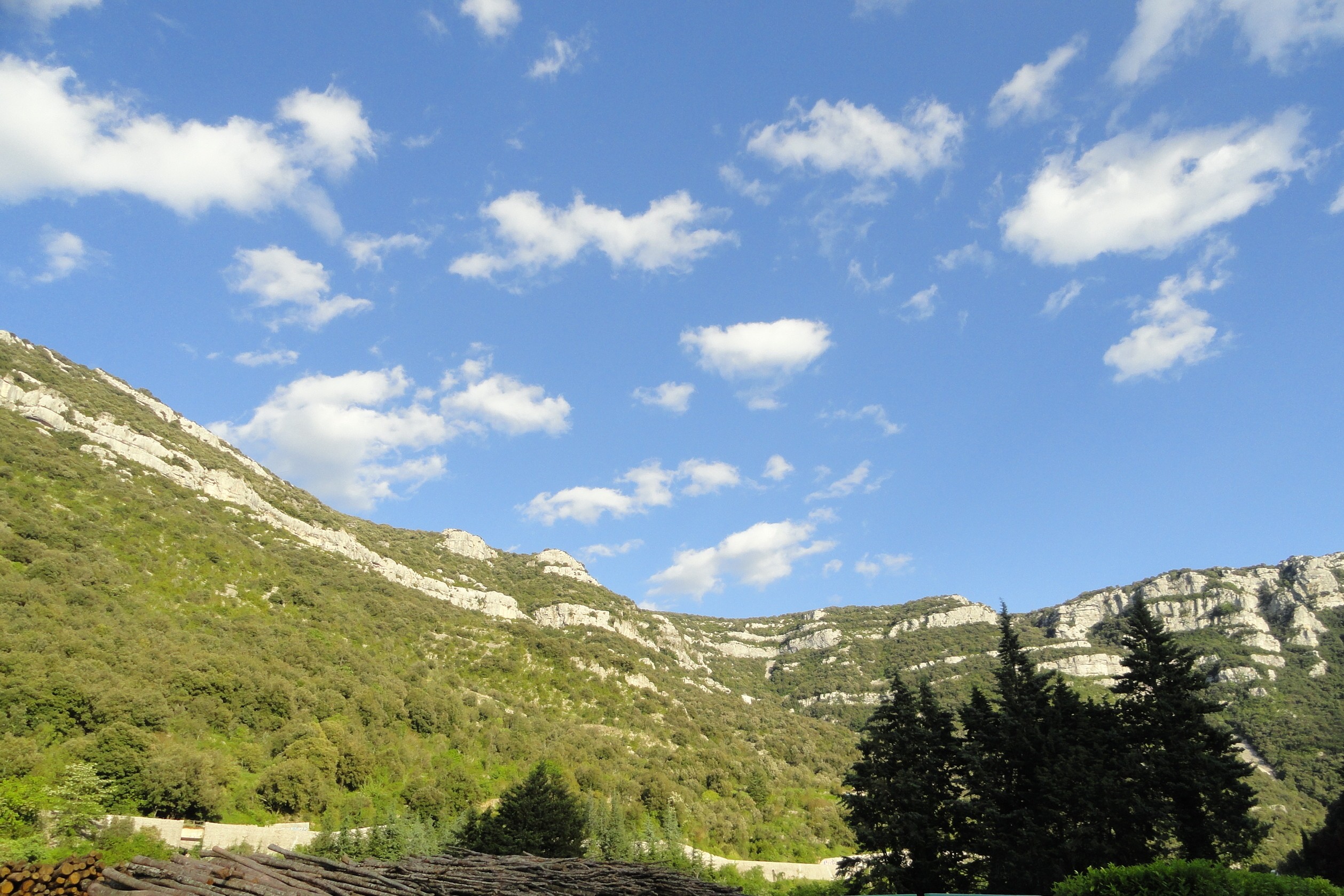 Gite _ Sumène -falaises  réserve naturelle de Combe Chaude
