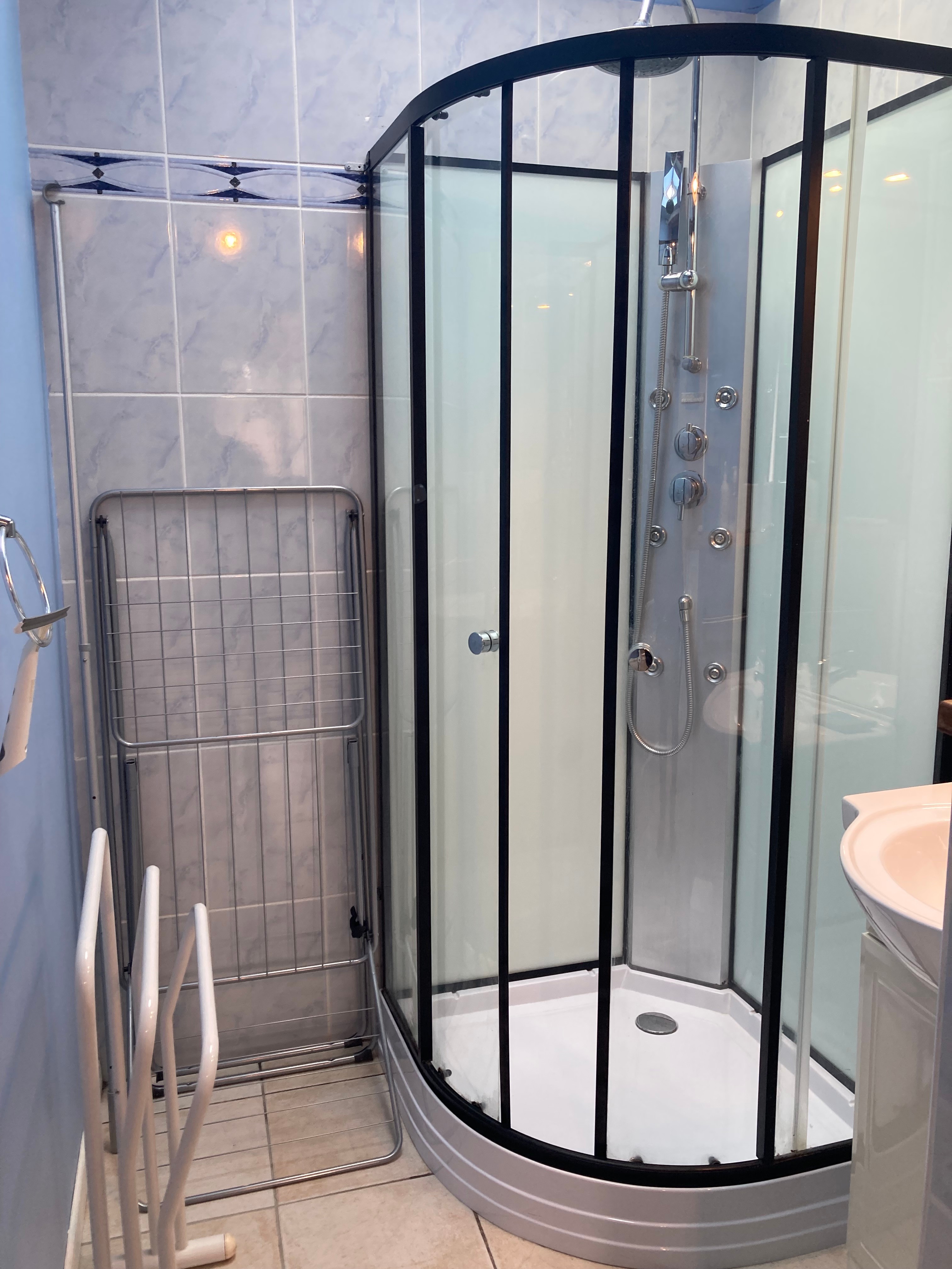 shower room and washing machine