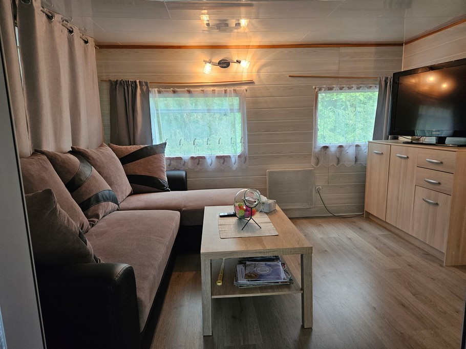 Salon TV - Gite au bord du Canal de l'Est et de la Meuse sauvage