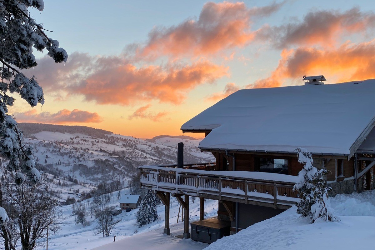 Vue du chalet - Chalet du Paradis Blanc