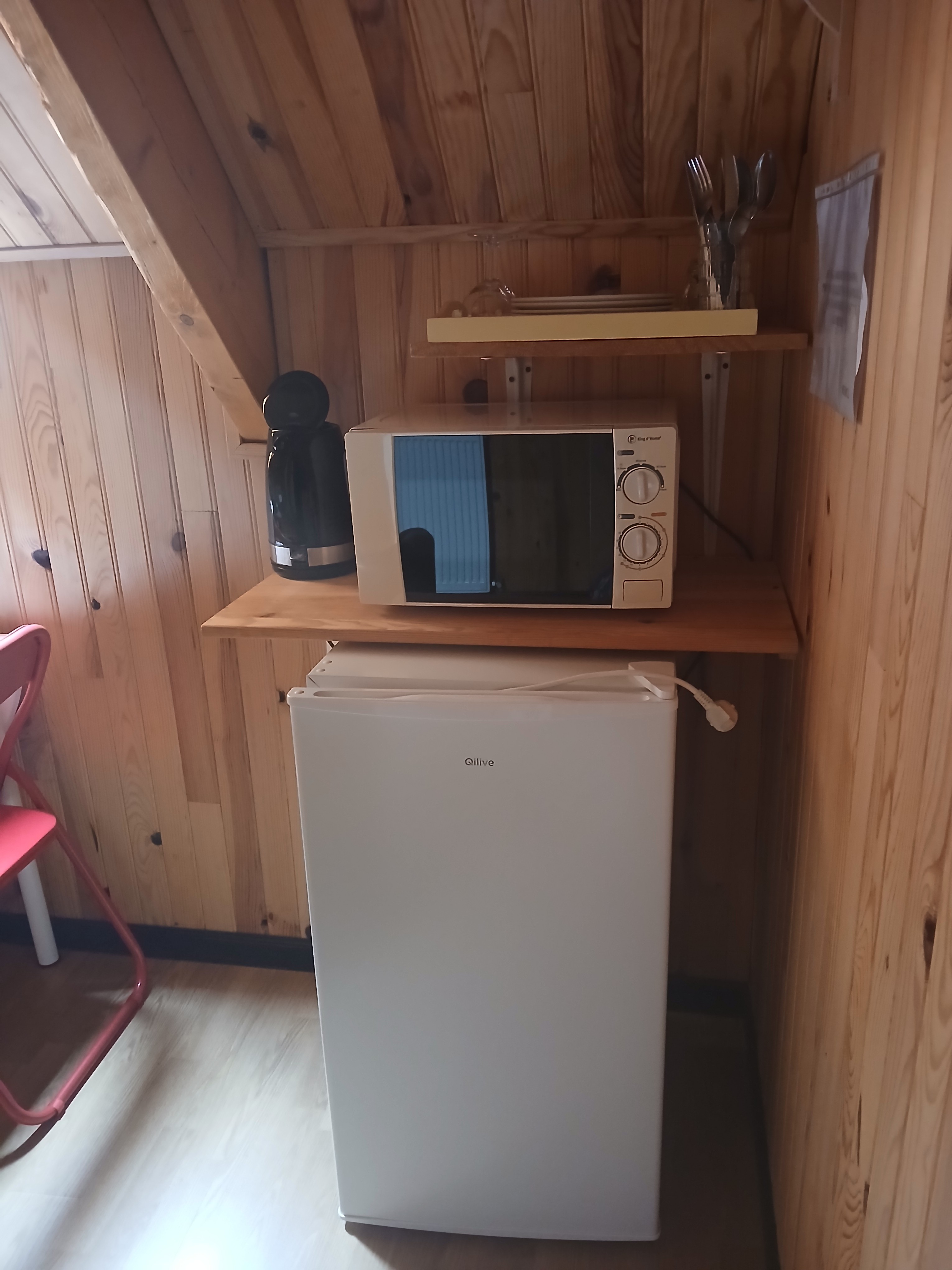 Micro-ondes, frigo top et bouilloire Chambre d'hôtes Nibas La Somme