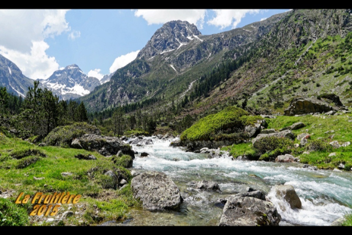 LA FRUITIERE : Belles cascades, végétation de pins et rhododendrons petit paradis