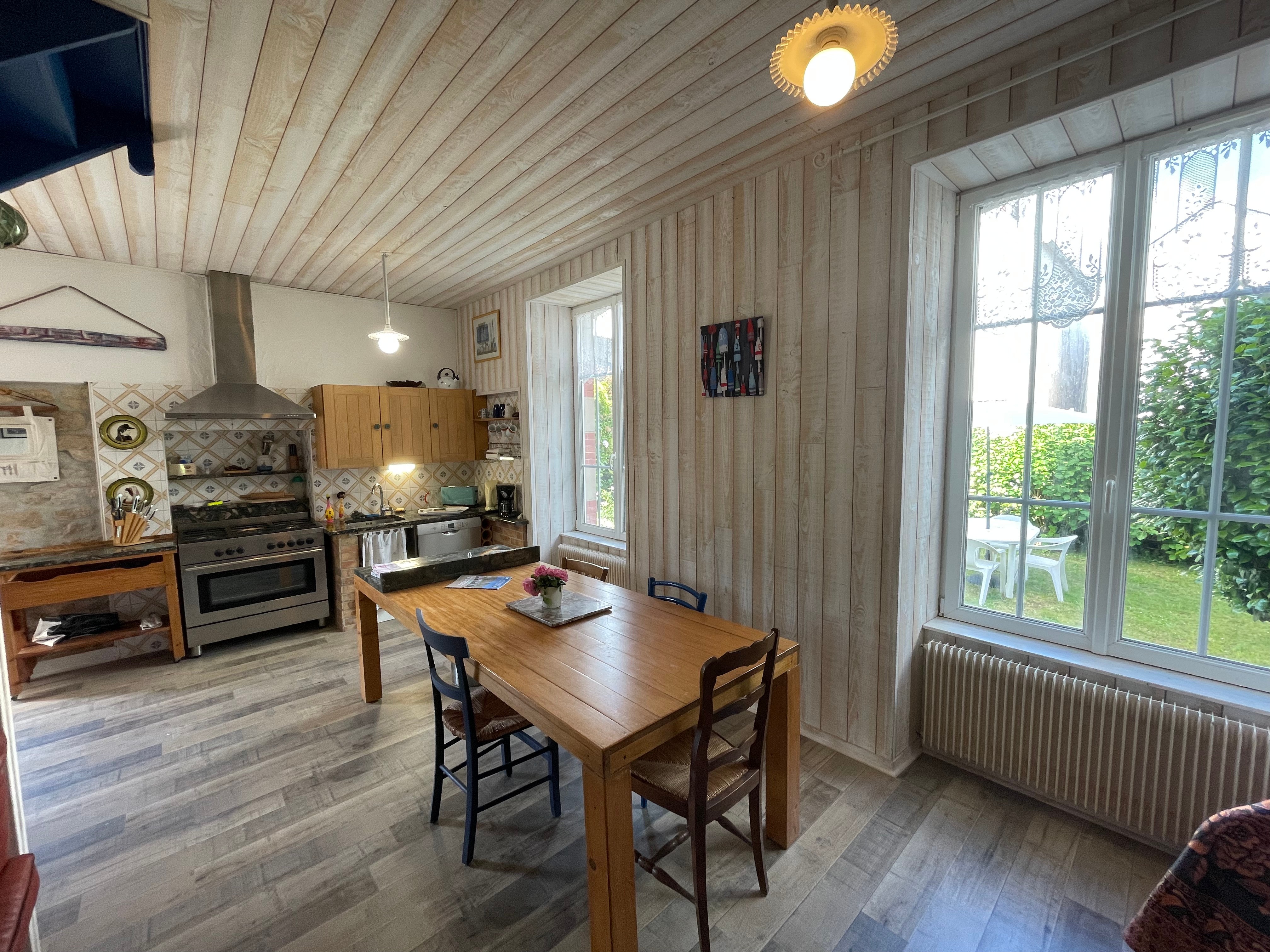 Kitchen with family dining table