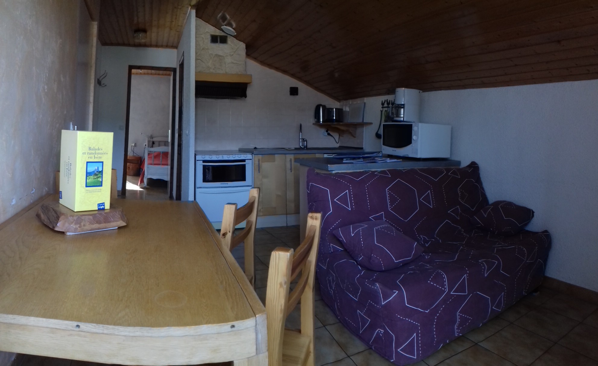 living room and kitchen