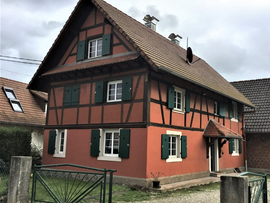 Gîte maison alsacienne à colombages entière