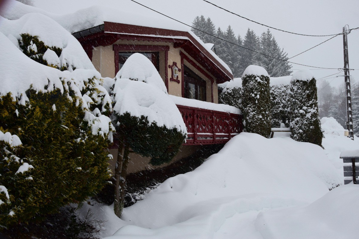Paysage d'hiver - Rouge Feigne