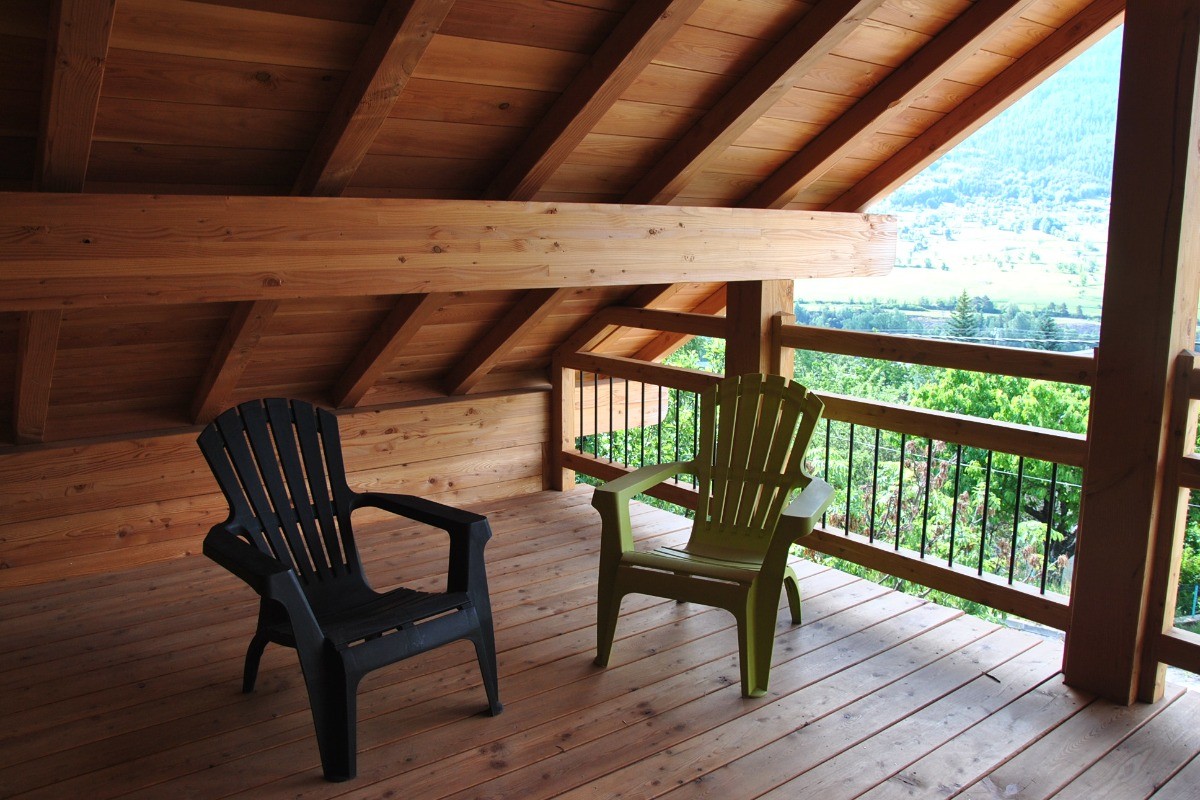 terrasse à l'étage