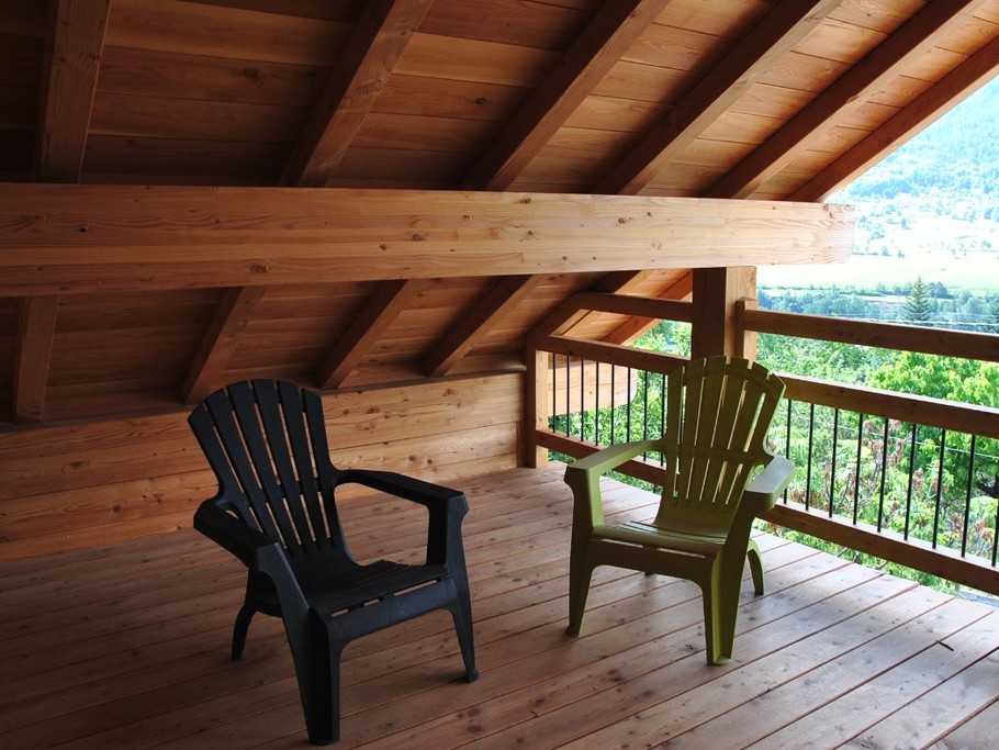 terrasse à l'étage