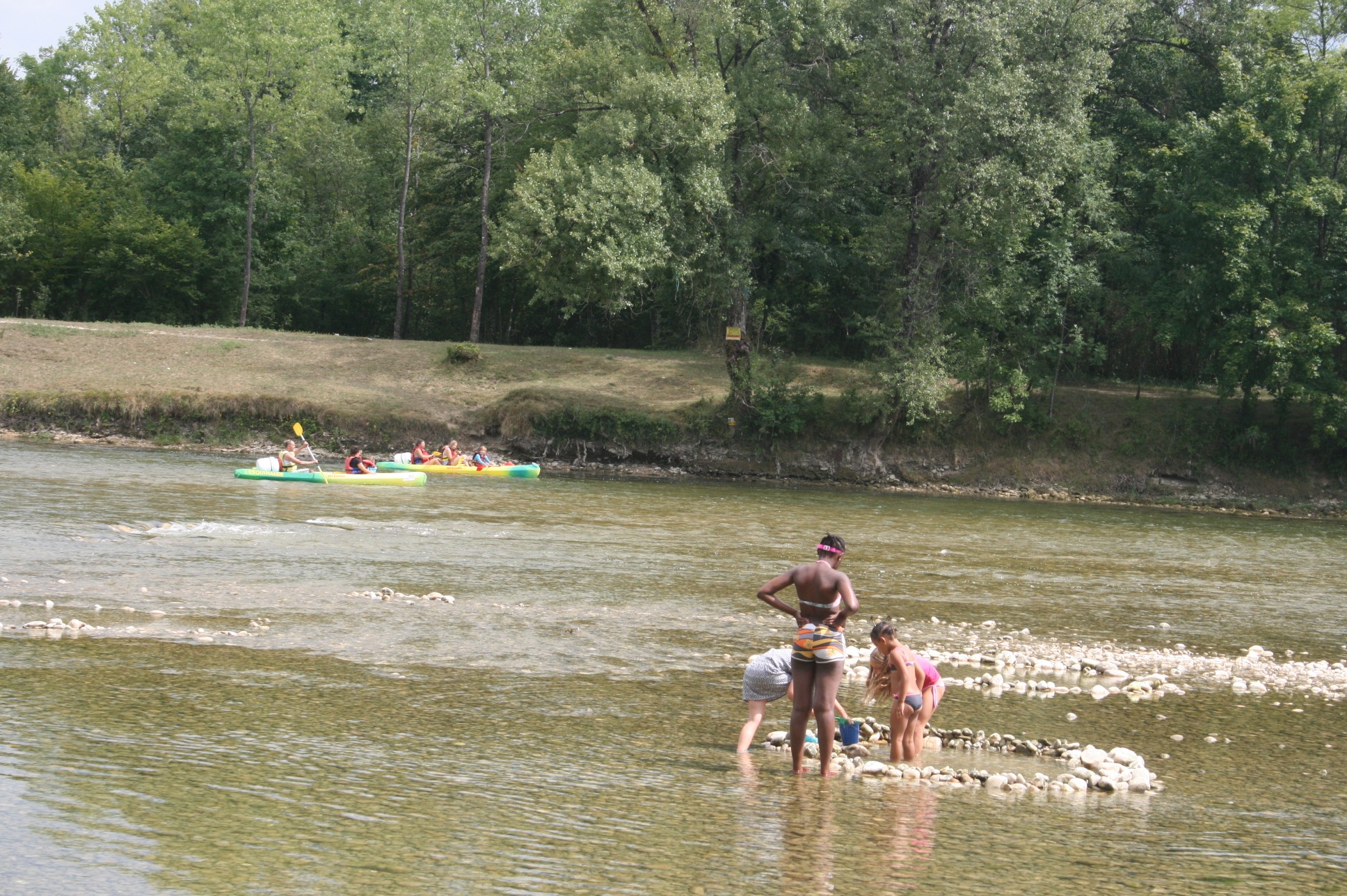 Baignade en rivière d'Ain
