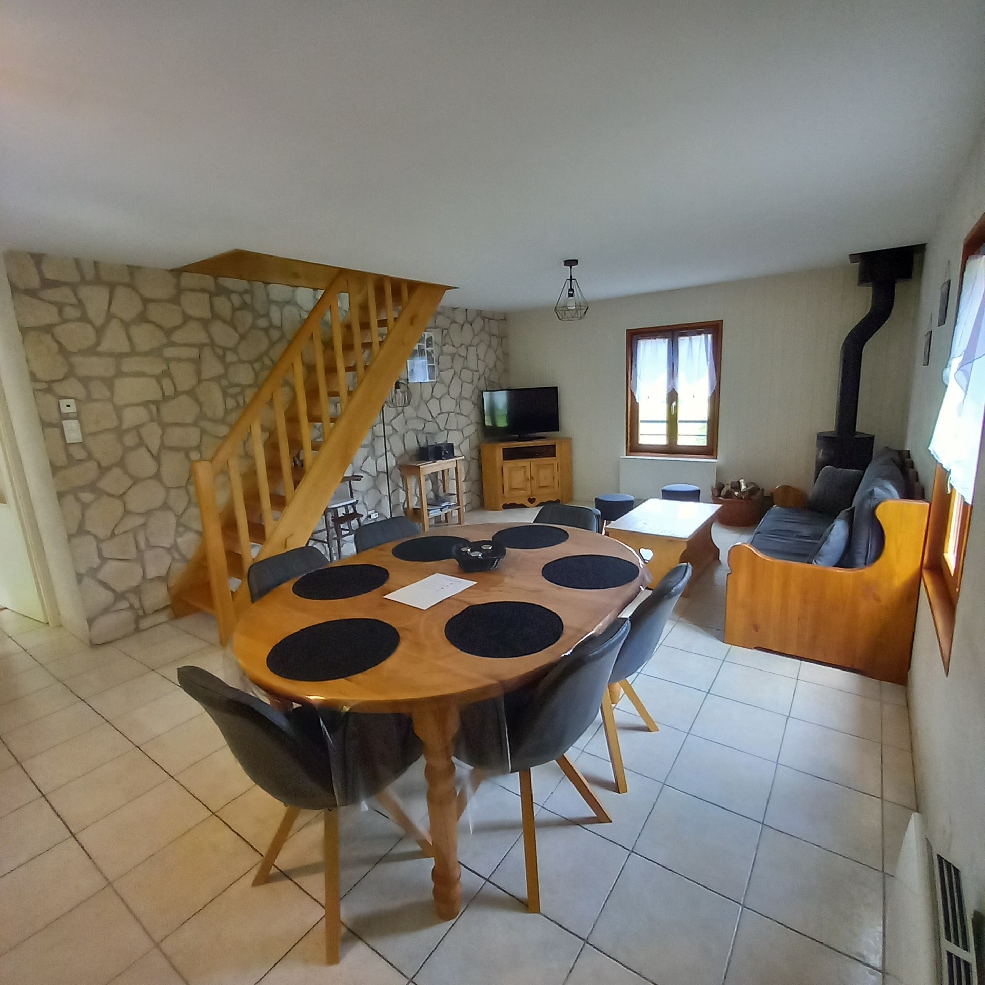 Pièce de vie - Gîte les azalées