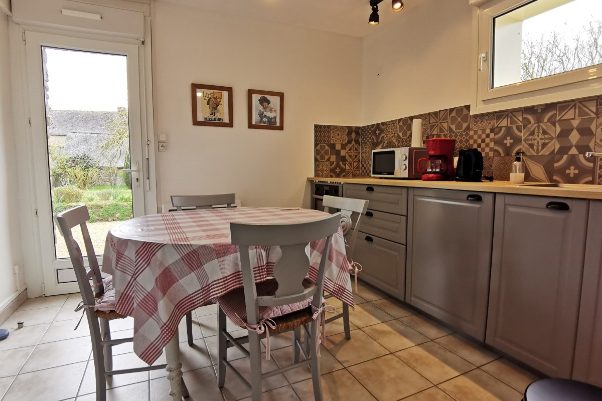 cuisine qui donne sur le jardin