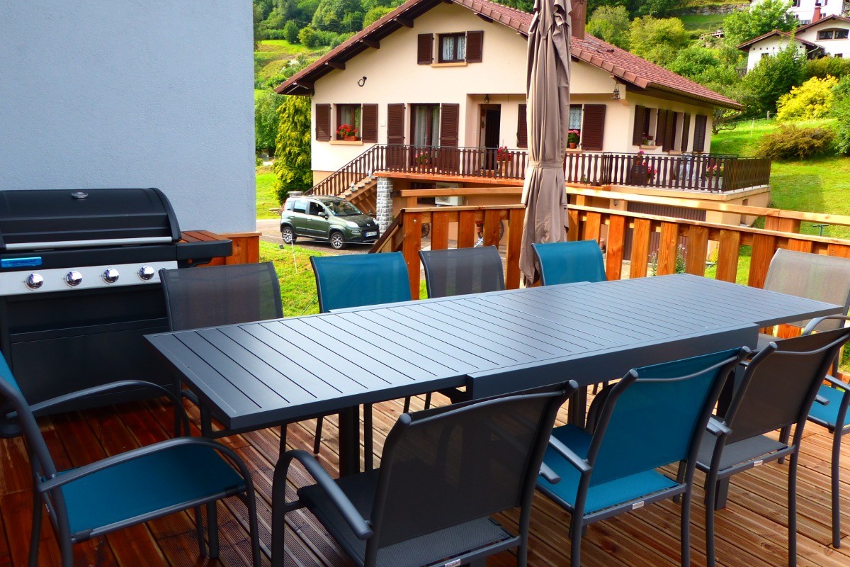 Terrasse - Maison Gite Le Bressaud à La Bresse