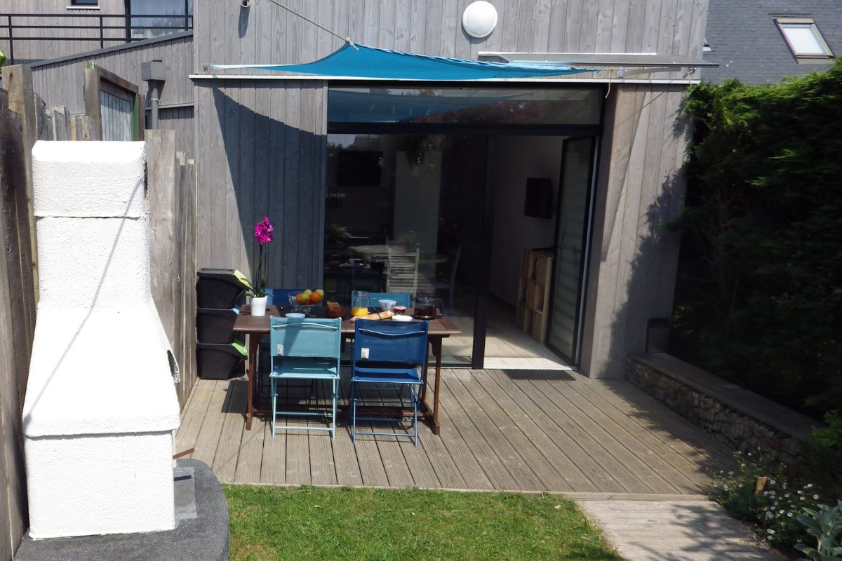 Extérieur : Terrasse et barbecue