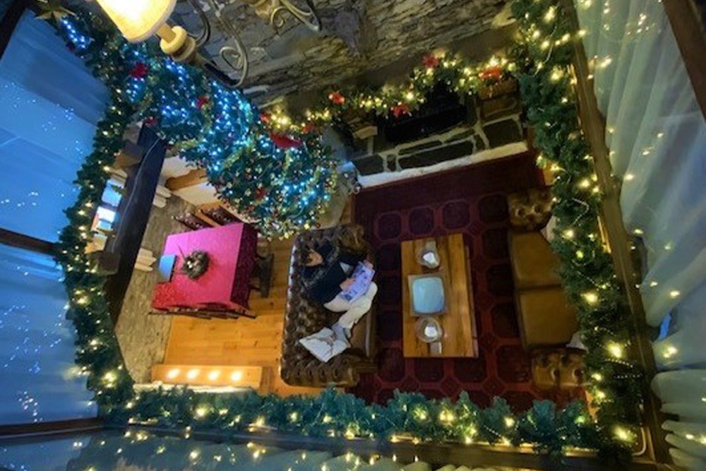 Priory décoré pour Noël