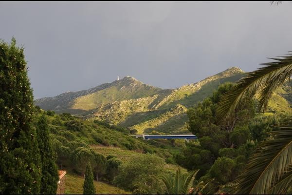 Les Albères au soleil couchant