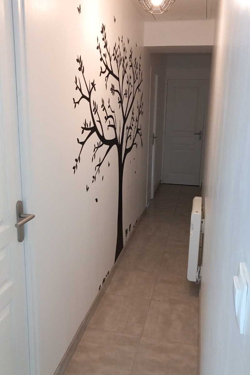 Couloir desservant les chambres